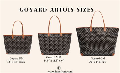 goyard gm size in cm|Goyard canvas bags.